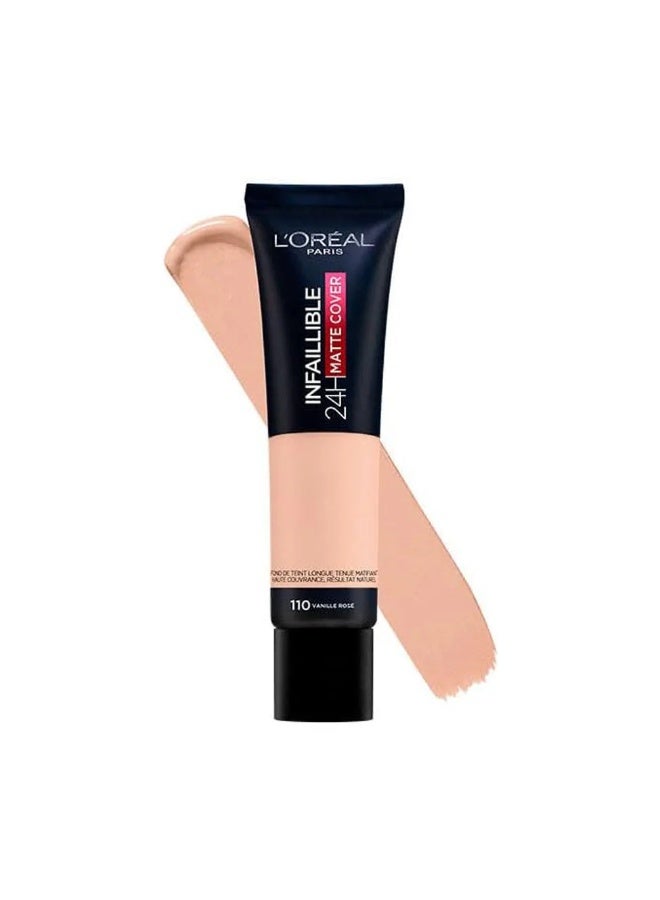 LOROYAL L'oreal Paris Infallible 24h Matte Foundation 110 Roz Vanilla - Image 5